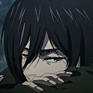 ❕ Mikasa Ackerman Attack on Titan 三笠, 进击的巨人, 动漫, 伤感, 角色, 漫画 telegram sticker
