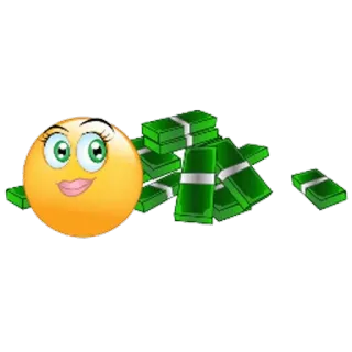 😔 Geld, Emoticon, Reichtum, Bargeld telegram sticker