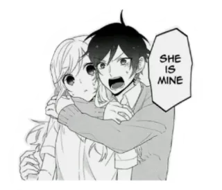 🤗 SHE IS MINE Anime, Manga, Gelosia, Romance, Possessivo telegram sticker