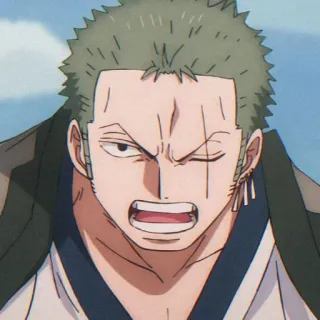 💚 Zoro One Piece anime, character, one piece, zoro, roronoa zoro, anime character telegram sticker