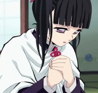 🌸 Kanao Tsuyuri Demon Slayer anime, kanao tsuyuri, demon slayer, manga telegram sticker