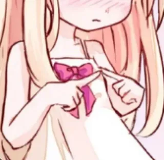 💘 anime, cute, girl, pink, cartoon telegram sticker