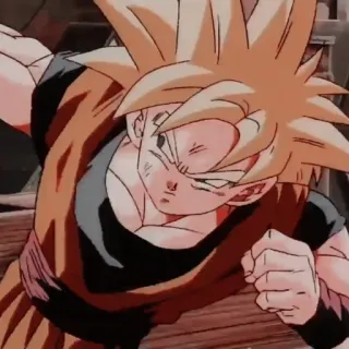 🔥 Goku Dragon Ball Z 动漫, 七龙珠, 悟空, 战斗, 卡通 telegram sticker