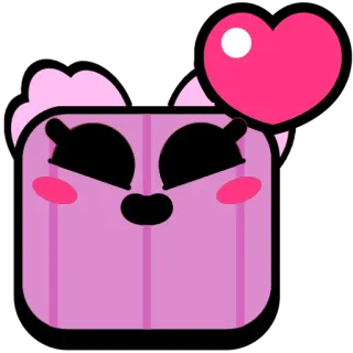 ❤️ cœur, amour, mignon, rose, dessin animé, personnage telegram sticker