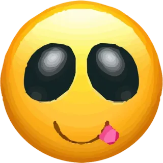 😋 Emoji, Smiley, Hungrig, Cartoon, Digitale Kunst whatsapp sticker