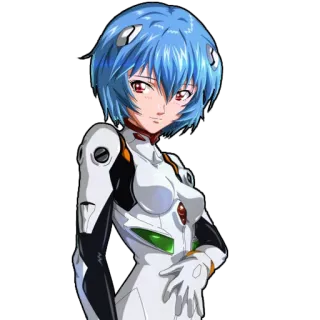 ☺️ Rei Ayanami Neon Genesis Evangelion Anime, Manga, Rei Ayanami, Evangelion, Personnage telegram sticker