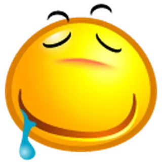 😛 Emoji, Triste, Larme, Jaune, Visage whatsapp sticker