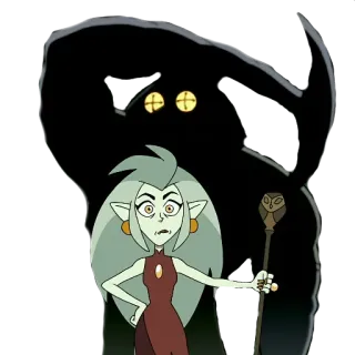 🤨 Eda Clawthorne The Owl House cartoon, witch, owl, magic, fantasy, animated, the owl house, eda telegram sticker