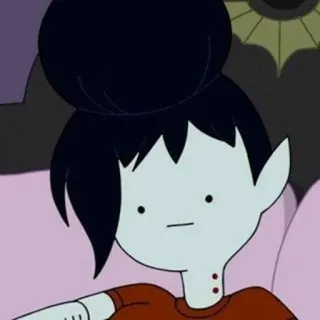 🖤 Marceline Adventure Time Мультфильм, Вампир, Марселин, Время приключений, Персонаж telegram sticker
