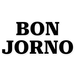 ☀ BON JORNO greeting, italian, good morning telegram sticker