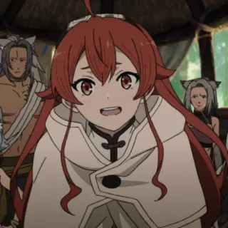 🥰 Eris Boreas Greyrat Mushoku Tensei Anime, rood haar, Eris, Mushoku Tensei, Isekai telegram sticker