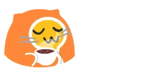 🏕 bohlam, kucing, kopi, kawaii, kartun telegram sticker