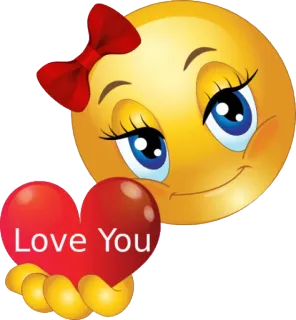 ❣ Love You Emoji, Herz, Liebe, Gruß, Valentinstag, Romantisch, Zärtlich telegram sticker