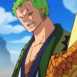 🐉 Zoro One Piece Аниме, Зоро, Ван Пис, Персонаж telegram sticker