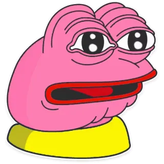 😧 Pepe the Frog pepe, sapo, meme, desenho animado telegram sticker