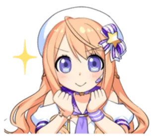 😼 anime, cartoon, kawaii, cute, girl, sparkle, sailor, chibi telegram sticker