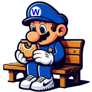 😞 游戏, 粉丝作品, 马里奥, 角色, 数字艺术, 贴纸 telegram sticker