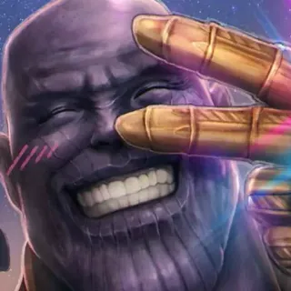 ✌️ Thanos Thanos, Marvel, Supervilão, Personagem de quadrinhos telegram sticker