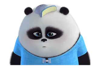 🐼 Panda, Lindo, Dibujos animados, Triste whatsapp sticker