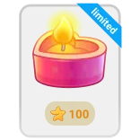 🎁 limited świeca, serce, edycja limitowana, płomień, różowy, światło whatsapp sticker