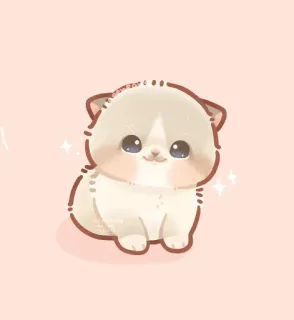 🙂 kucing, anak kucing, imut, kawaii, hewan, peliharaan, berbulu, menggemaskan whatsapp sticker