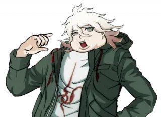 😒 Nagito Komaeda Danganronpa Anime, Danganronpa, Nagito Komaeda, Personnage telegram sticker