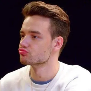 ❤️‍🩹 Liam Payne Liam Payne, One Direction, penyanyi, selebriti, cemberut telegram sticker