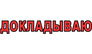 ❗ ДОКЛАДЫВАЮ русский, текст, отчет telegram sticker