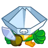 🤬 pájaro, enfadado, guerrero, espada, dibujos animados, cráneo, agresivo, armadura telegram sticker