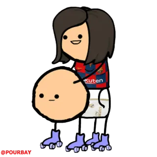 🐂 Cyanide and Happiness, カートゥーン, ユーモア, 棒人間 telegram sticker