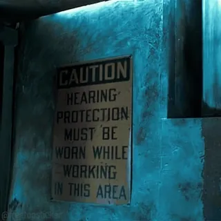 😡 CAUTION
HEARING
PROTECTION
MUST 'BE
WORN WHILE
WORKING
IN THIS AREA 주의, 청력 보호, 산업 안전, 안전 표지판, 경고 표지판, 산업 안전 telegram sticker