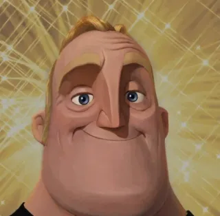 😄 Mr. Incredible The Incredibles Mr. Incredible, Disney, Pixar, dessin animé, drôle whatsapp sticker