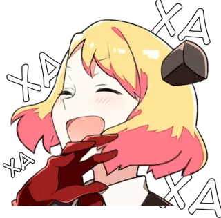 😂 XA
XA
XA
XA Animé, Dessin animé, Femme, Riant, Joyeux telegram sticker