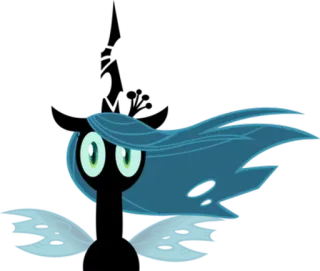 😈 Queen Chrysalis My Little Pony rainha chrysalis, my little pony, desenho animado, monstro, vilão, animação telegram sticker