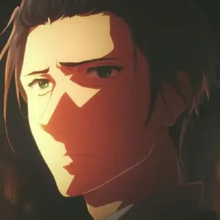 ✨ Anime, Uomo, Ritratto, Serio, Violet Evergarden telegram sticker