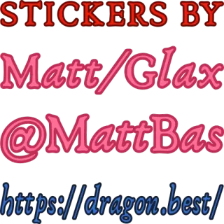 © stickers by Matt/Glax @MattBas https://dragon.best/ telegram sticker