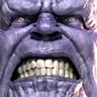 😤 Thanos vilão, supervilão, quadrinhos, marvel, vingadores telegram sticker