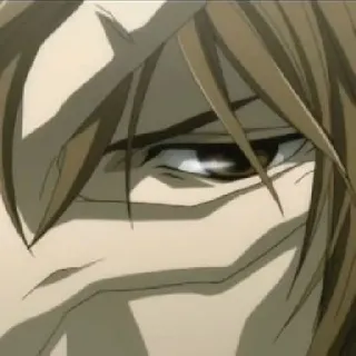 📓 Light Yagami Death Note Аниме, Манга, Злодей, Кира, Главный герой telegram sticker