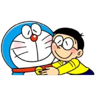 😁 Doraemon дораэмон, аниме, мультфильм, дружба, нобита whatsapp sticker