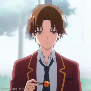 📚 Ayanokoji Kiyotaka Classroom of the Elite Anime, Classroom of the Elite, Ayanokoji, School, Personage telegram sticker