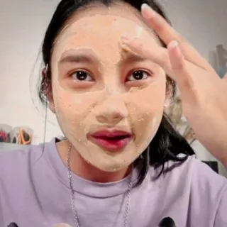 🌟 woman, beauty, face mask, skincare, facial, cosmetics telegram sticker