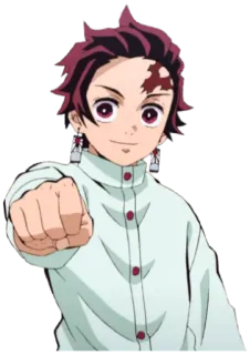 👊 Tanjiro Kamado Demon Slayer Anime, Demon Slayer, Tanjiro, Kamado, Personnage, Manga whatsapp sticker