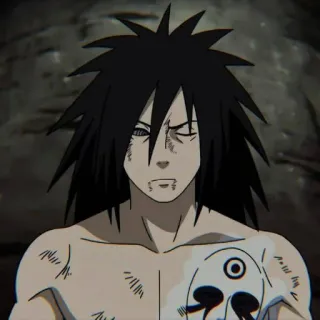 😶 Madara Naruto anime, character, manga, Uchiha, Madara, Naruto telegram sticker