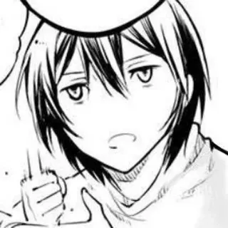 🌟 アニメ, マンガ, 中指, 攻撃的, 漫画 telegram sticker