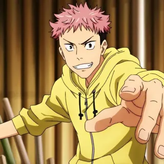 🌟 Yuji Itadori Jujutsu Kaisen Anime, Manga, Jujutsu Kaisen, Yuji Itadori, Personnage, Personnage d'anime, Animé telegram sticker