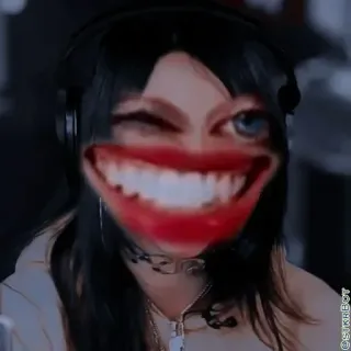 😂 Billie Eilish Billie Eilish, Meme, penyanyi, lucu, bintang pop, musik telegram sticker