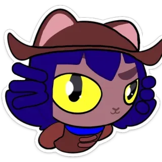 🤨 สติกเกอร์, แมว, อนิเมะ, การ์ตูน telegram sticker