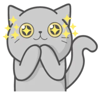 😍 kat, glitter, schattig, dier, sticker telegram sticker