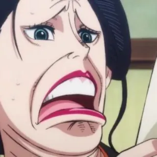 🥴 Nico Robin One Piece Аниме, Выражение лица, Смешной, Мультфильм, One Piece, Нико Робин telegram sticker