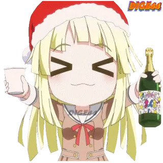 🎉 动漫, 圣诞节, 卡通, 节日, Q版 whatsapp sticker